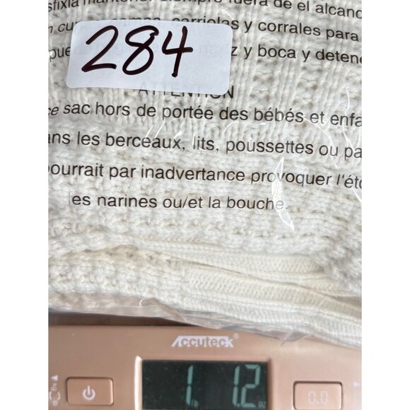 Liz Claiborne Womens Cream Knit Cardigan Sweater size Large Cotton Blend Soft - Picture 6 of 6